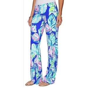 NWT Lilly Pulitzer Georgia May Palazzo Pants - Casa Del Sol Pattern- Medium